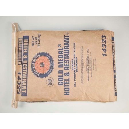 Gold Medal Hotel & Restaurant Bakers All Purpose Enriched Bleached Flour 25lbs 16000-14323